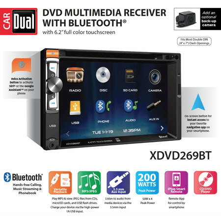 Dual Electronics 6.2" AV DVD Receiver - XDVD269BT — view 3