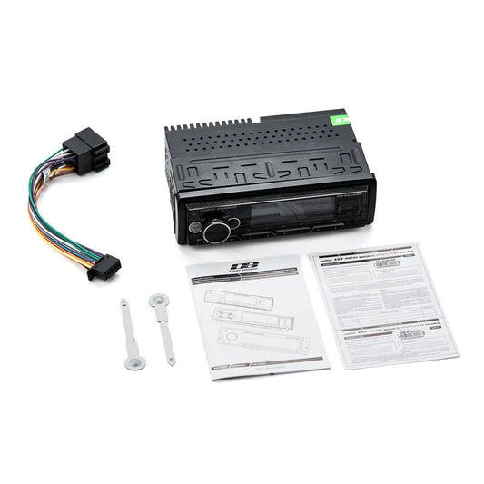 Deaf Bonce DB-520DSP 1-DIN DSP Radio Receiver – 4×25W RMS Built-In Amp, Bluetooth, USB, AUX — view 2