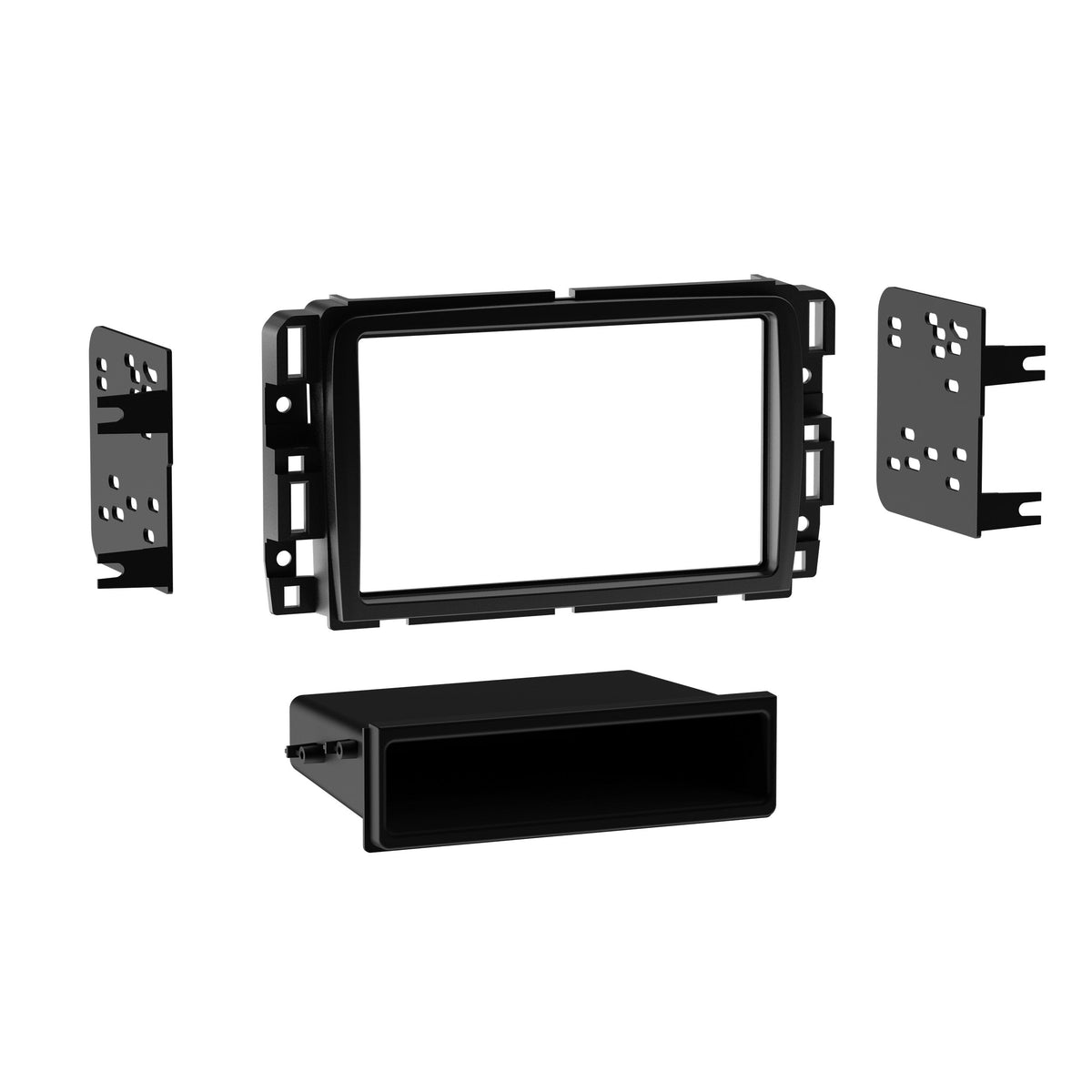 Metra 99-3310B Single DIN Dash Kit for Select 2013-2017 Buick/Chevy/GMC Vehicles (Matte Black) — view 2
