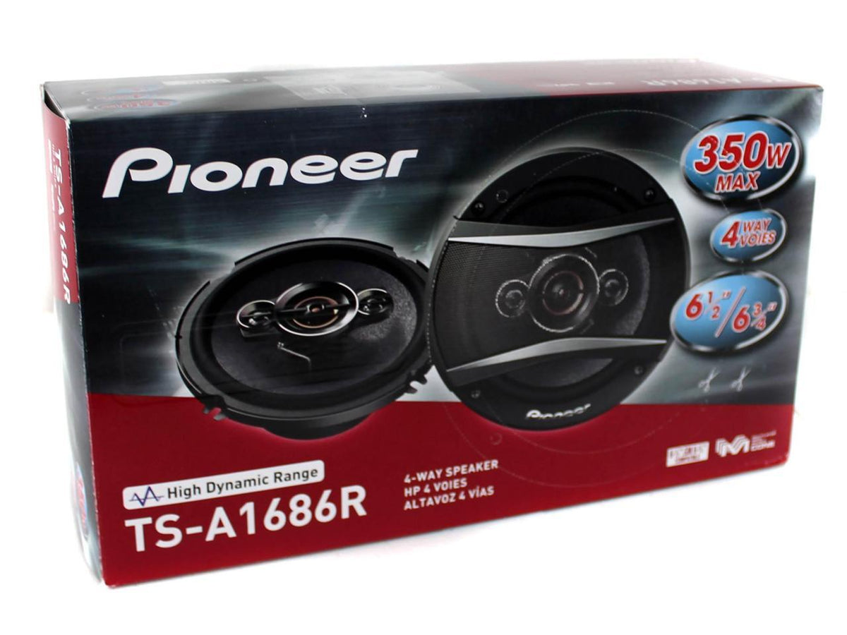 Pioneer TS-A1686R TS-A Series 6.5"/6.75" 4-Way Coaxial Car Speakers — view 1