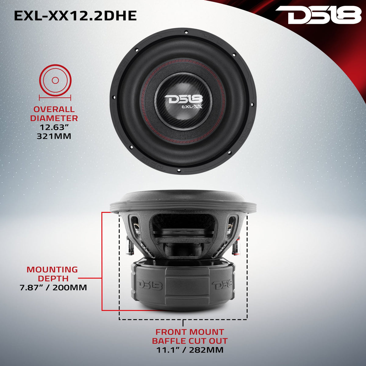 DS18 EXL-XX12.2DHE 12" — view 6
