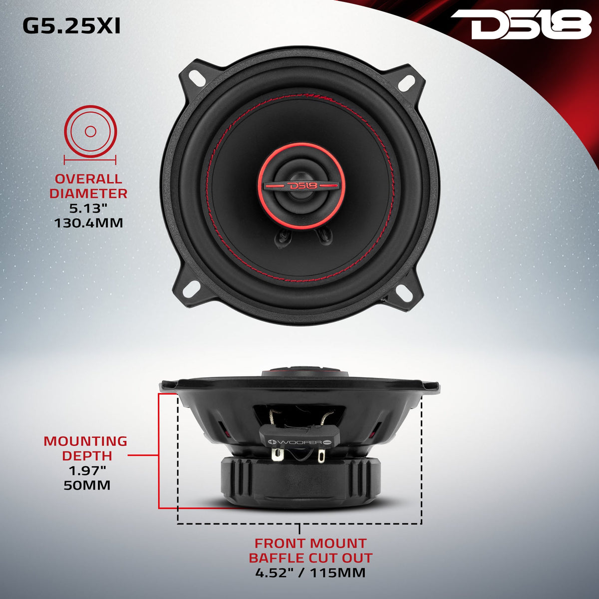DS18 G5.25XI 5.25" Coaxial — view 7