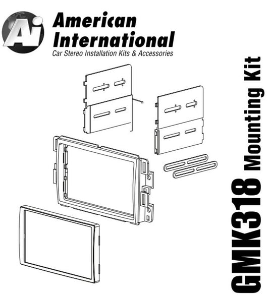 American International GMK318 Double DIN Dash Kit for 2006-2013 GM — view 3