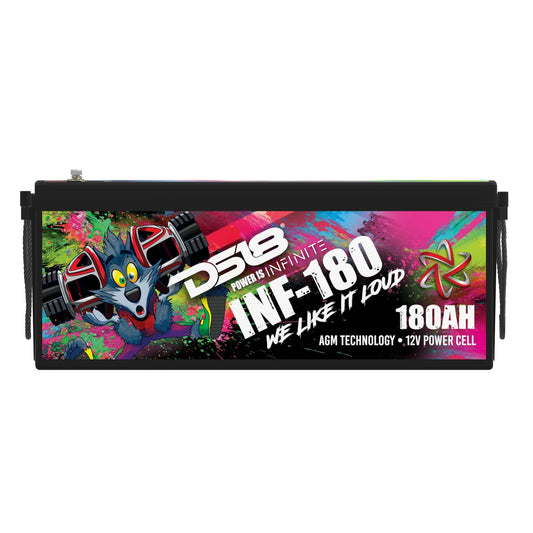 DS18 INF-180 5000 Watts 180 AH MOTORCYCLE SPEAKERS AMPLIFIED HANDLEBAR-MOUNT — view 2