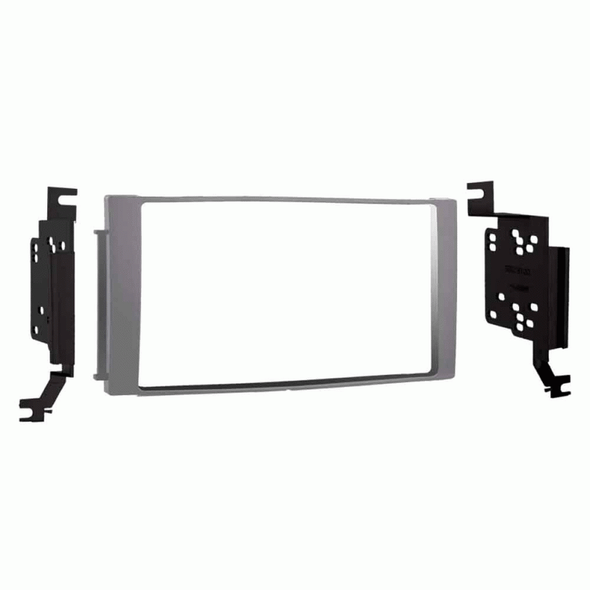 Metra 95-7325S Double DIN Dash Kit for 2007-2012 Hyundai Santa Fe (Silver) — view 3