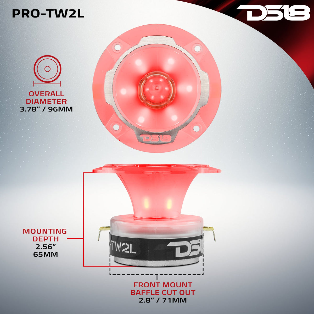 DS18 PRO-TW2L 3.8" RGB LED Lights — view 7