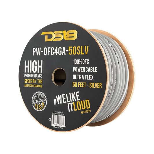 DS18 PW-OFC4GA-50YL 4-GA Yellow CCA POWER WIRES CCA POWER AND GROUND WIRES — view 2