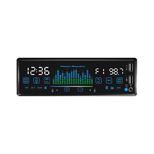 Power Acoustik PL-60BM Single DIN Car Stereo – Bluetooth Multimedia Receiver with USB, MP3, and Smartphone Integration — view 3
