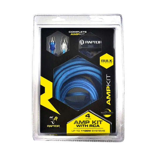 Raptor R2AK4 Bulk Series 4 Gauge (AWG) Amplifier Installation Kit with RCA — view 3