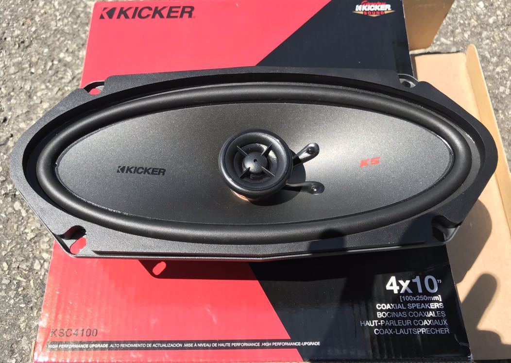 Kicker KSC4100 4x10" Coaxial Speakers — view 1