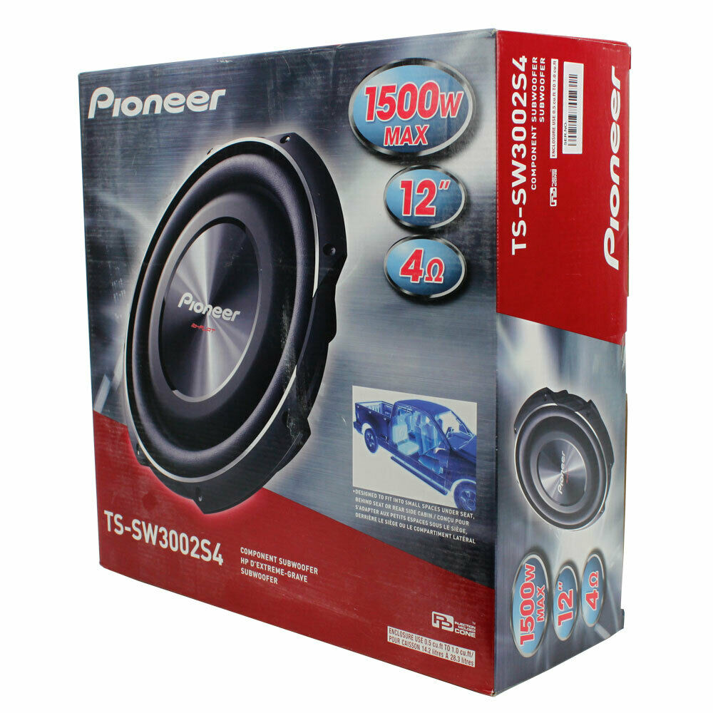 Pioneer TS-SW3002S4 30 cm (12”) Shallow-Mount Component Subwoofer (4Ω SVC) — view 1
