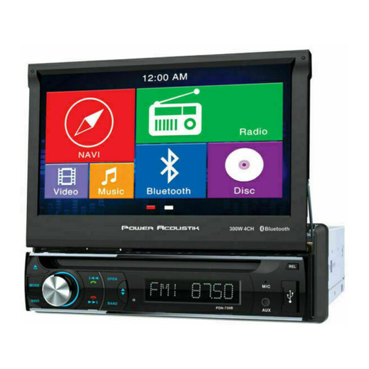 Power Acoustik PDN-726B 1-DIN In-Dash 7" LCD Touchscreen DVD Bluetooth Navigation — view 2