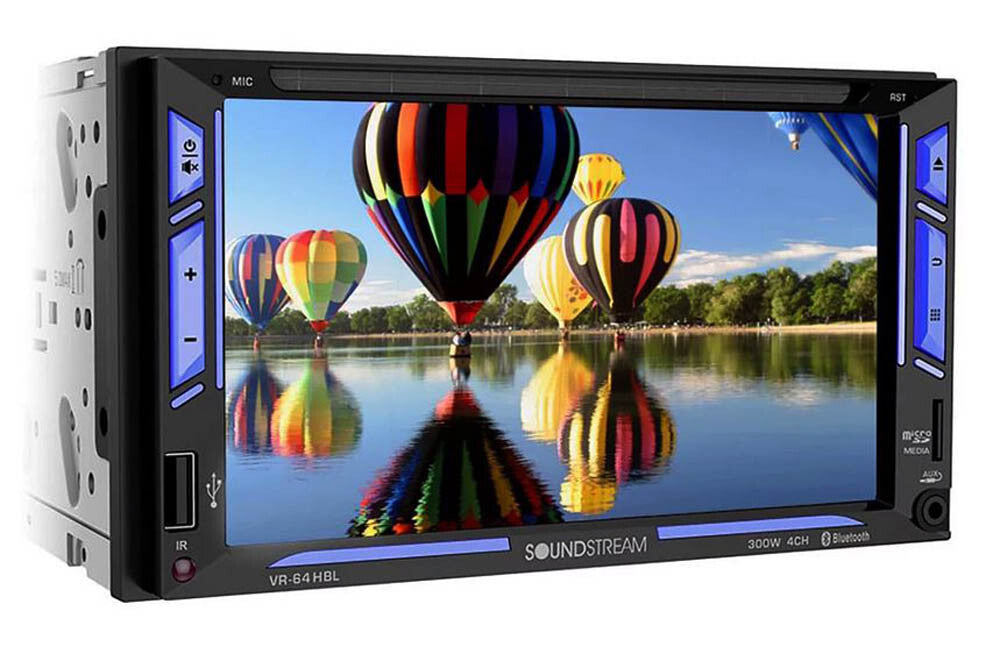 Soundstream VR-64HBL 6.2” 2-DIN DVD/CD Touchscreen Headunit w/ Bluetooth & Phone — view 4