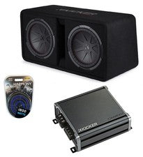 Kicker 48DCWR122 2021 Dual 12" CompR Loaded Subwoofer Box — view 2