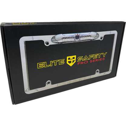 Elite Safety ES-LPFC-D-BK Frame Style License Plate Camera w/ LED