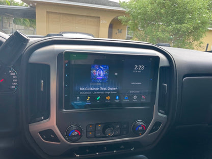 American International GMK-329BM Double DIN Black Stereo Dash Kit with Optional Storage Pocket for 2015-Up Chevrolet Colorado/GMC Canyon (Metallic Black) — view 4