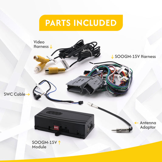 CRUX Interfacing Solutions SOOGM-15V OnStar® Radio Repl. w/ SWC Retention & Forced Camera Input for 2000-2013 GM Class 2 Vehicles w/ Bose Amplified & Non-Amplified Systems — view 2