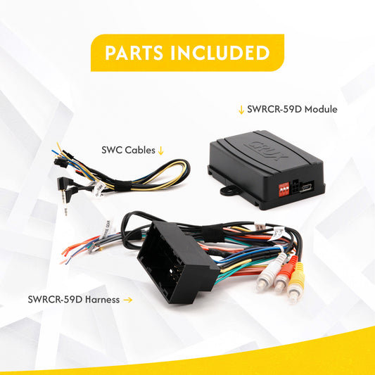 CRUX SWRCR-59D | Radio Replacement w/ SWC Retention for Dodge, Fiat, Jeep & Ram Vehicles 2013-Up — view 1