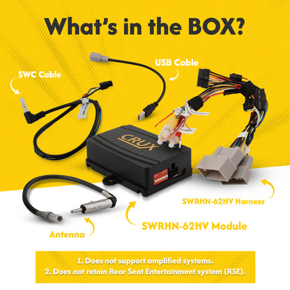 CRUX SWRHN-62HV Radio Replacement w/ SWC & Multi-Angle Rear View Camera Retention for Select 2016 & Up Honda HRV Vehicles — view 2