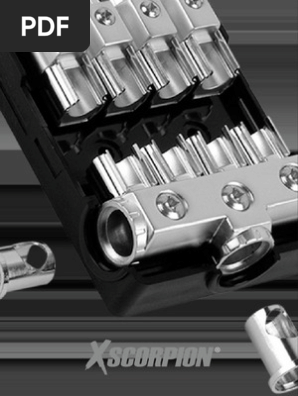 XScorpion MANL3034P Mini ANL Fused Distribution Block 3 - 1/0G Input to 3 - 4G Output Platinum — view 3