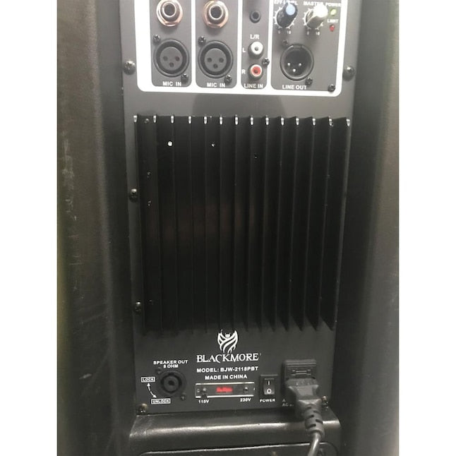 Blackmore Pro Audio BJW-2118PBT Dual 15" 3900W Portable PA Speaker with Bluetooth — view 4