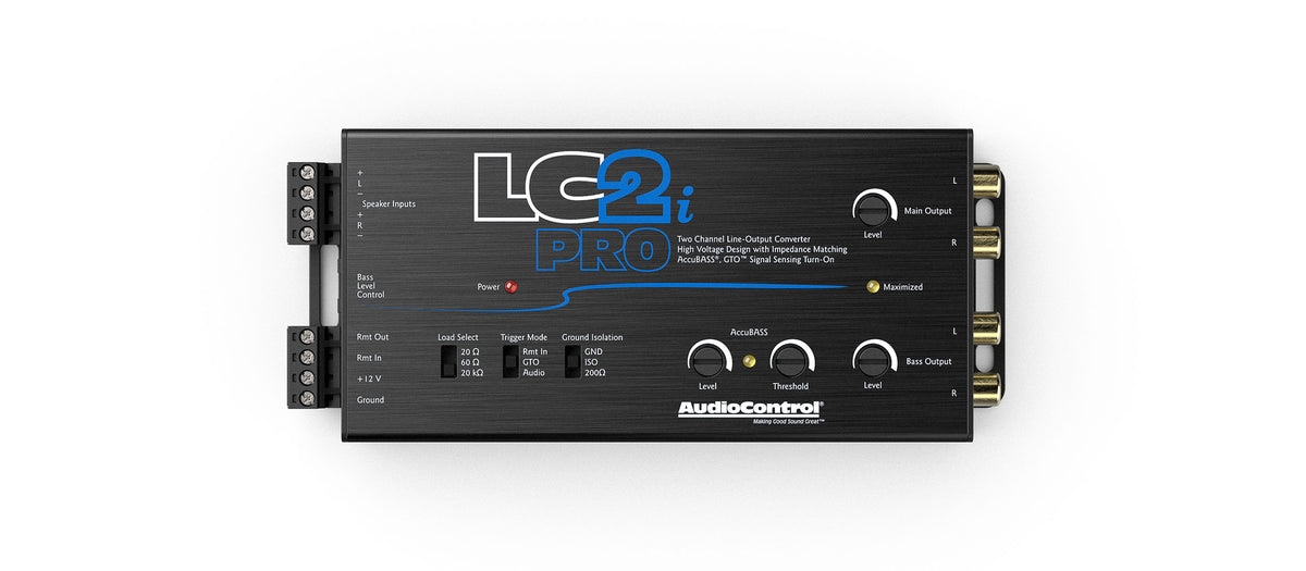 AudioControl LC2IPRO LC2i PRO 2-Channel Line Output Converter with ACR-1 Dash Remote Subwoofer Control — view 2