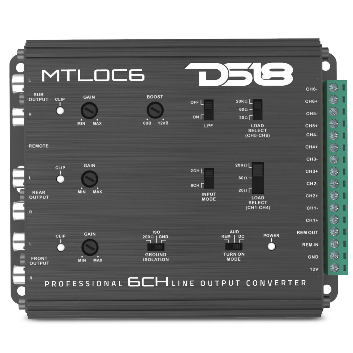 DS18 MTLOC6 6-Channel Speaker Emulator