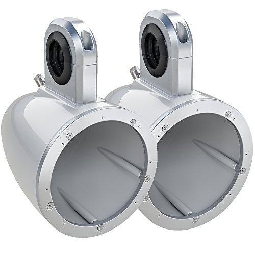 Kicker 12KMTESW KMTES White 6.5-inch Empty Enclosure Pair — view 6