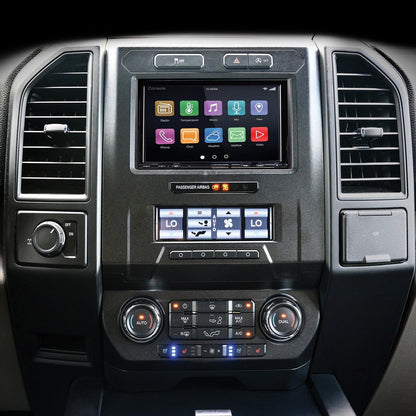 PAC RPK4-FD2101 Complete Radio Replacement Kit with Integrated Climate Controls for Select Ford F-Series Pickups with 8" Display — view 1