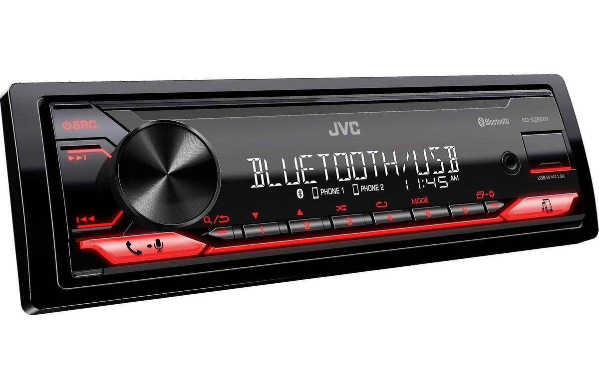 JVC KD-X280BT Digital Media Receiver featuring Bluetooth® / USB / 13-Band EQ / JVC Remote App Compatibility — view 1