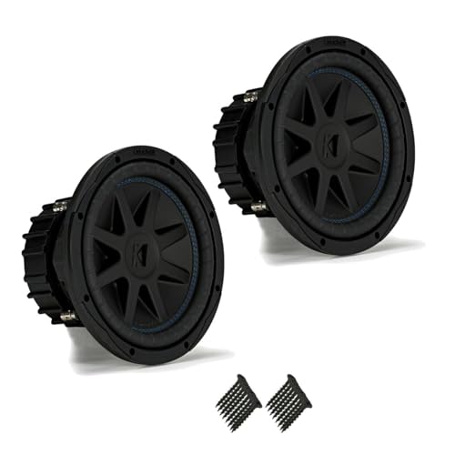Kicker 44CVX104 CompVX Series 10" Dual 4-Ohm Voice Coil Subwoofer — view 1