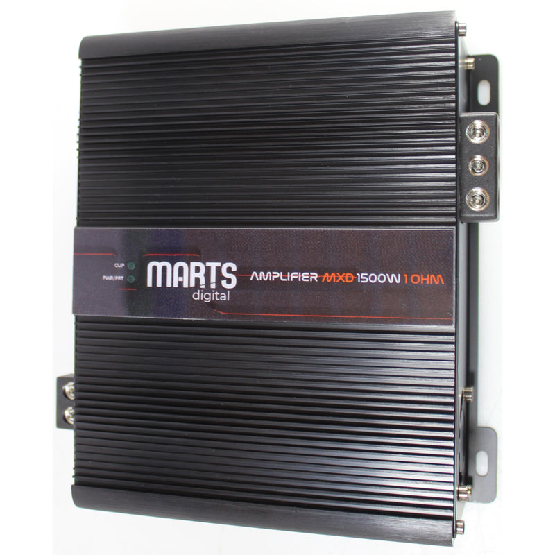 Marts Digital MXD-1500-1 Full-Range 1 Ohm 1500W Class D Amplifier with Bass Knob — view 1