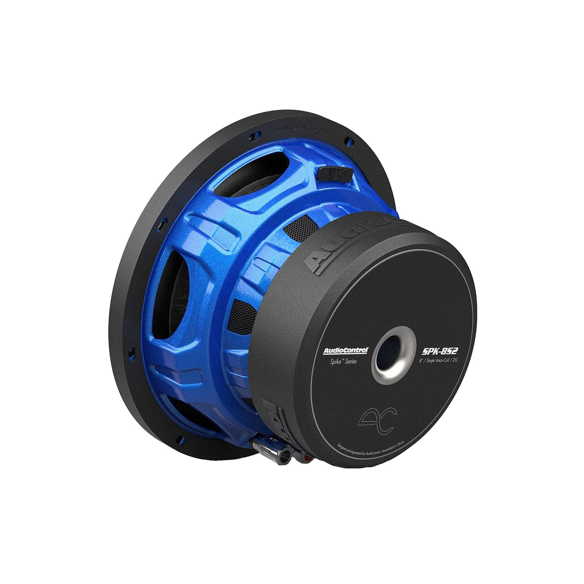 AudioControl SPK-8S2 Spike Series 8-Inch Single 2-Ohm High-Performance Subwoofer