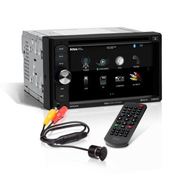 Boss Audio Systems BVB9395RC Car Multimedia Receiver - A-Link (Screen Mirroring), Bluetooth Audio and Hands-Free Calling, 6.95 Inch Touchscreen, Double Din, USB, SD, No CD DVD, Backup Camera Included — view 1