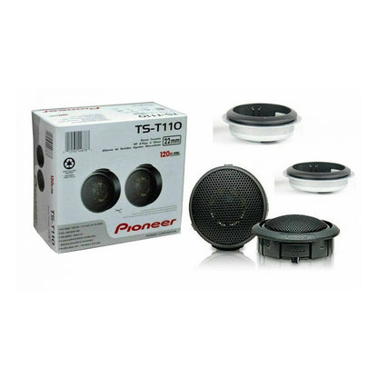 Pioneer TS-T110 7/8" Hard Dome Component Tweeters (120W Max) Flush/Surface Mount — view 1