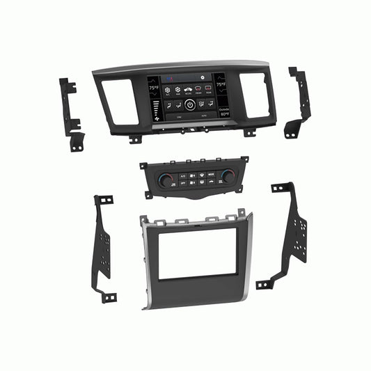 Metra 99-7403 Single DIN Installation Kit with Pocket for 2001-2003 Infiniti QX4 and 2003-2004 Nissan Pathfinder LE — view 2