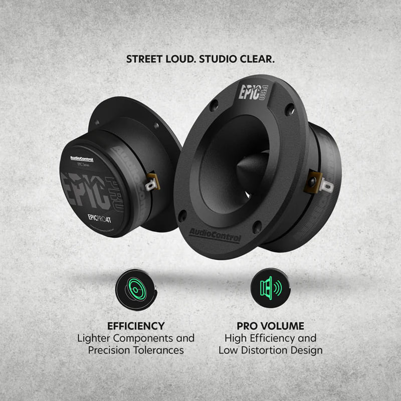 AudioControl EPICPRO4T EPIC PRO Series 4" Car Audio Bullet Tweeters (Pair) — view 4
