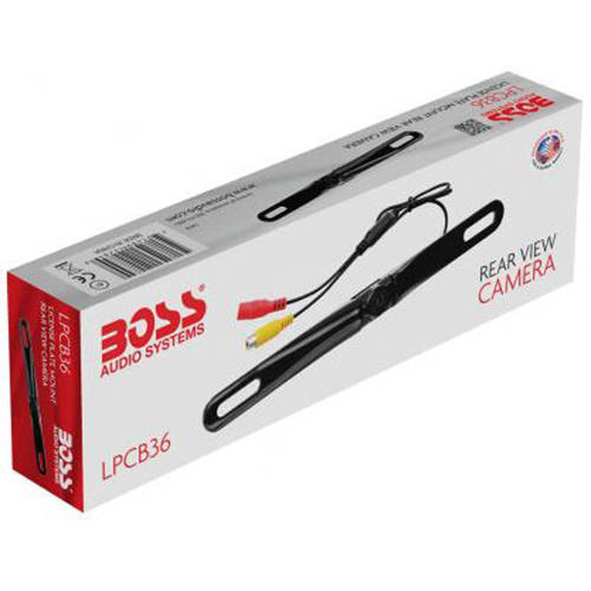 BOSS Audio Systems LPCB36 Car Rear View Backup Camera - License Plate Mount, High Resolution, Easy Mounting, 170° Wide Angle View, Waterproof, Low Light Friendly, Distance Guide View — view 2