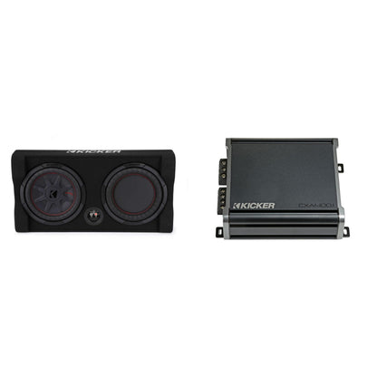 Kicker 48TRTP102 Down-Firing 10" CompRT 2-Ohm Enclosure — view 1