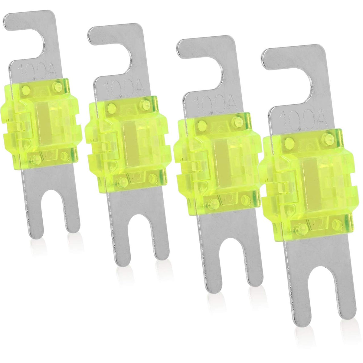 Belva BMANL100 4 Pack of Mini-ANL (MANL/AFS) 100A Nickel Plated Fuses — view 1