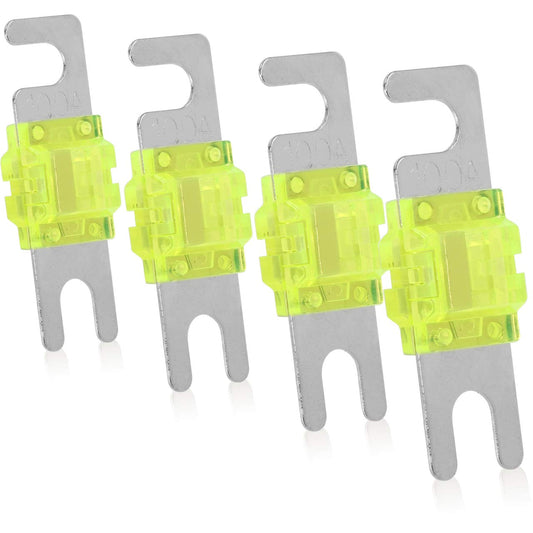 Belva BMANL100 4 Pack of Mini-ANL (MANL/AFS) 100A Nickel Plated Fuses — view 1