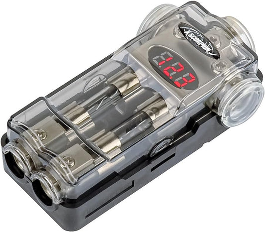 Xscorpion AGU3224P Platinum AGU Power Distribution Block (3) 2/4 GA IN TWO 4/8 GAUGE AWG OUT 12 VOLT — view 1