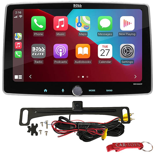 BOSS Audio Systems BE10ACP-C Elite BE10ACP.XC Single DIN Car Stereo Apple CarPlay, Android Auto, 10.1 Inch Touchscreen, Sirius XM-Ready, Bluetooth + Backup Camera — view 2