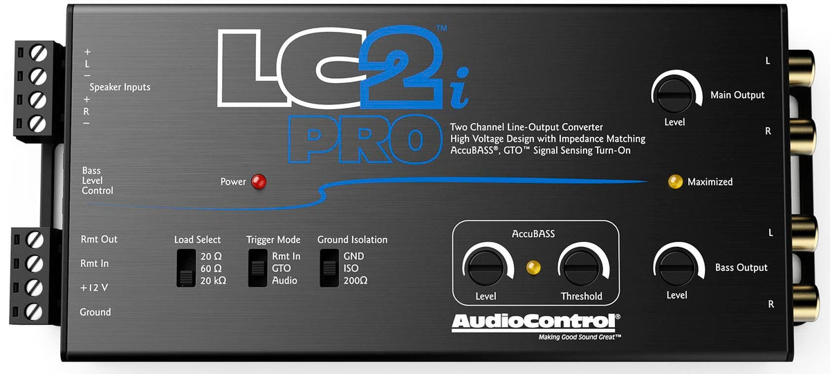 AudioControl LC2IPRO LC2i PRO 2-Channel Line Output Converter with ACR-1 Dash Remote Subwoofer Control — view 3