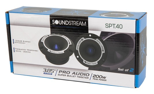 Soundstream SPT.40 | 3.85" Pro Audio Super Bullet Tweeter 200W (Pair)