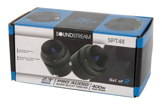 Soundstream SPT.48 | 2.3" Pro Audio Super Bullet Tweeter 400W (Pair)