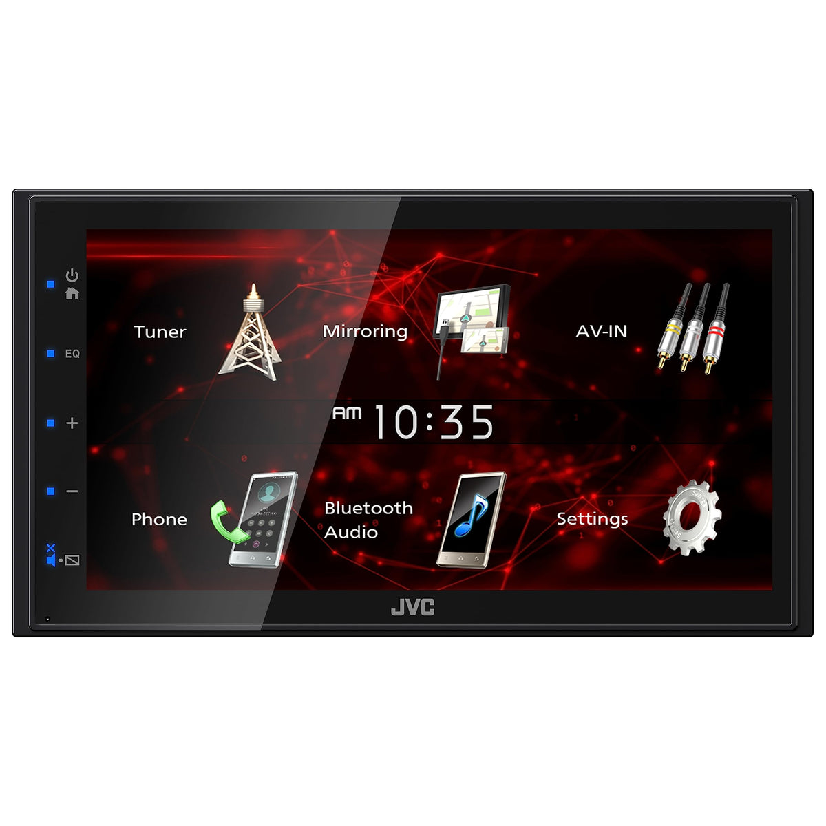 JVC KW-M180BT Digital Media Receiver featuring 6.8" WVGA Capacitive Monitor / USB Mirroring for Android™ / Bluetooth® / 13-Band EQ / Short Chassis / Fast Bootup — view 4