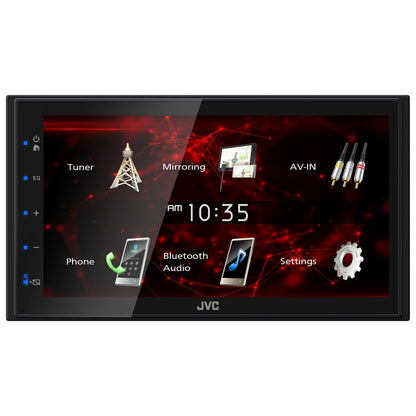 JVC KW-M180BT Digital Media Receiver featuring 6.8" WVGA Capacitive Monitor / USB Mirroring for Android™ / Bluetooth® / 13-Band EQ / Short Chassis / Fast Bootup — view 4