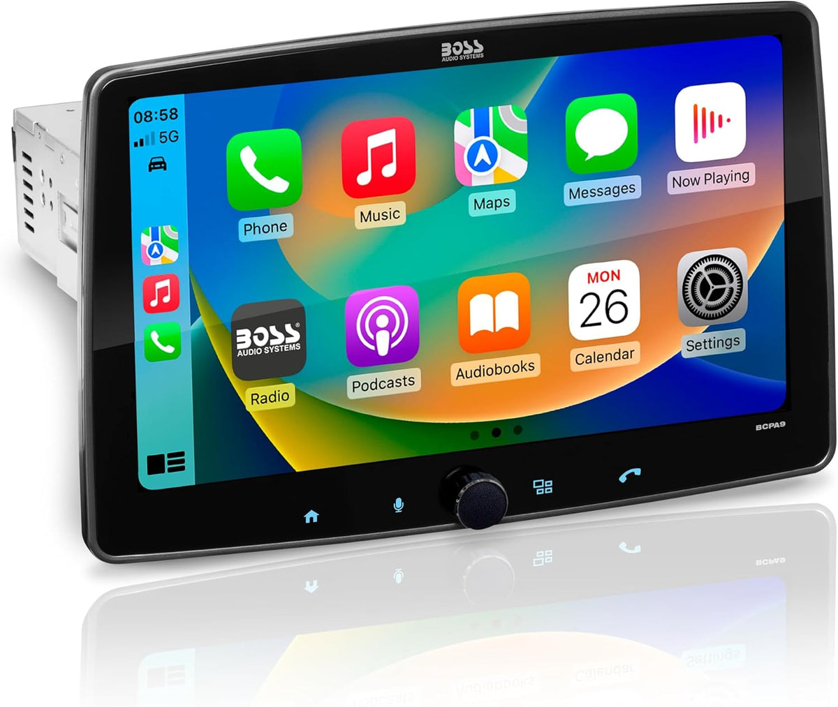BOSS Audio Systems BCPA9 Car Stereo - Apple CarPlay, Android Auto, 9 Inch LCD Touchscreen, Bluetooth, No CD DVD Player, AM/FM Radio Receiver — view 1