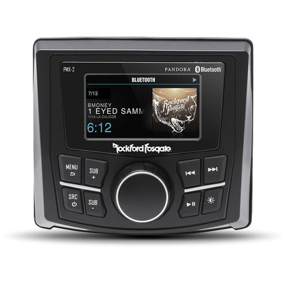 Rockford Fosgate PMX-2 Punch Marine Compact AM/FM/WB Digital Media Receiver 2.7" Display — view 1